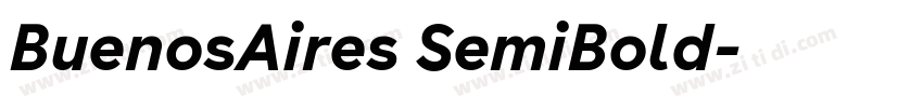 BuenosAires SemiBold字体转换 BuenosAires SemiBold字体转换